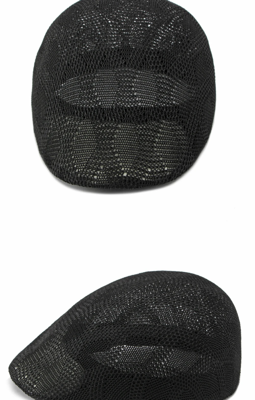 HT5128 Neue Frühling-Sommer Sonnenhüte und Kappen für Herren und Damen, Künstlerhut, Malerhut, Unisex Ivy Flat Cap, Atmungsaktive Netz-Baskenmütze – Detail 8