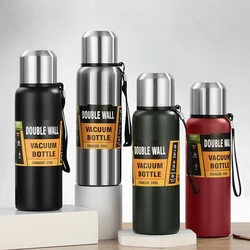 500/750/1000/1500ml Thermo For Tea 1 Liter Large Capacity Insulated Cup Military Style Outdoor Sports Thermos Vacuum Flask