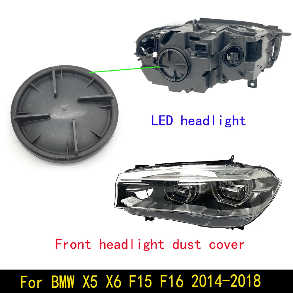 F15 Xenon Headlights Headlight Bulb Dust Cover Waterproof Dustproof Headlamp Lamp Access Cap For BMW X5 X6 F15 F16 2014-2018 HID
