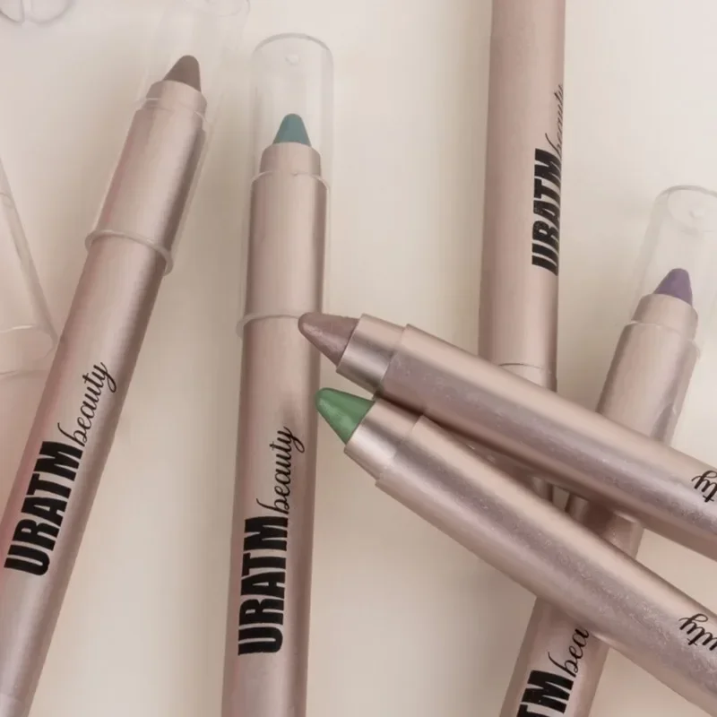 6 teile/satz Glitter Lidschatten Bleistift Langlebige Make-Up Lidschatten Grau Grün Perlglanz Matte Finish Lidschatten Stick Wasserdicht