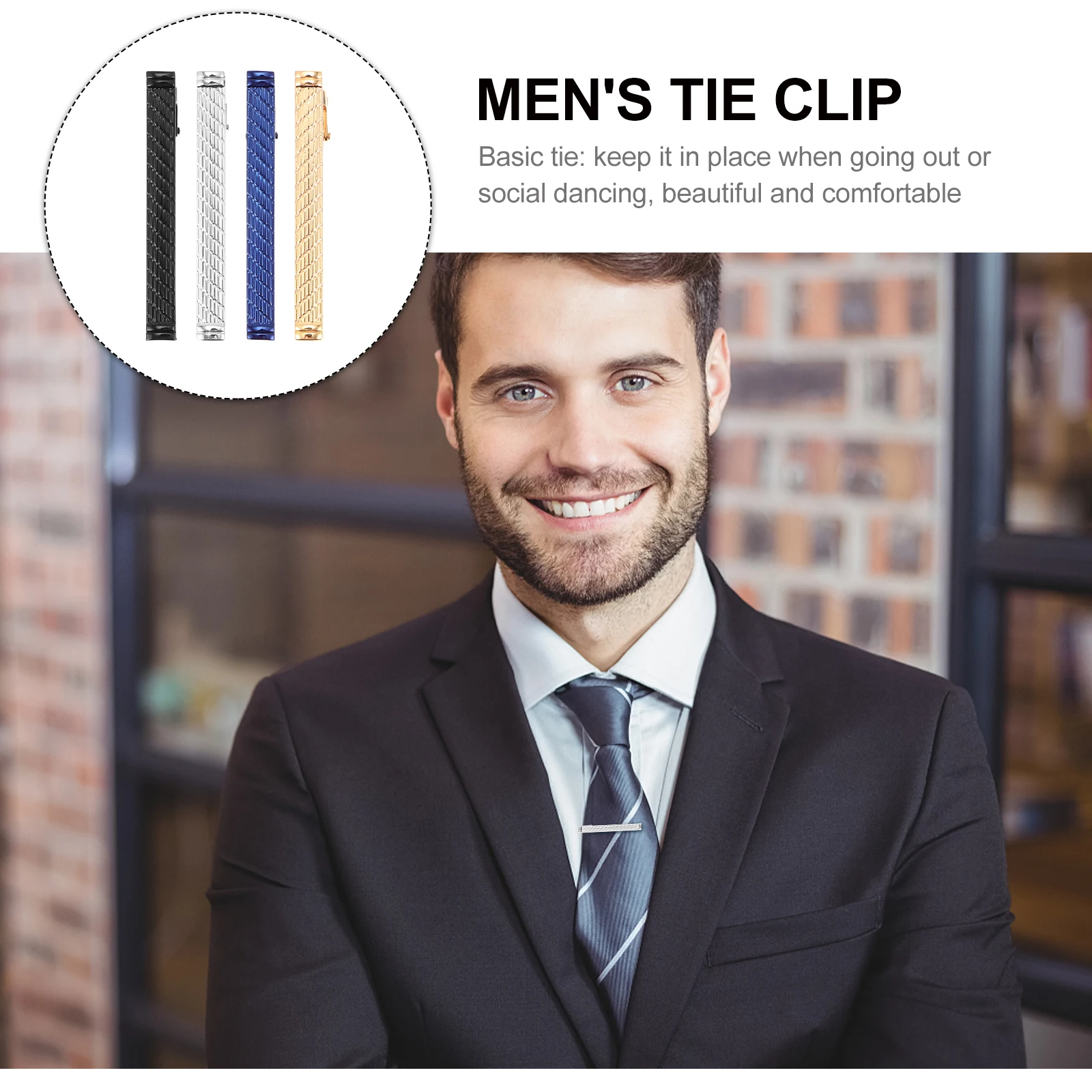 

4pcs Necktie Clasps Clips for Men Copper Golden Men Tie Clips Retriever Necktie Clasps Banquet Accessories Gifts
