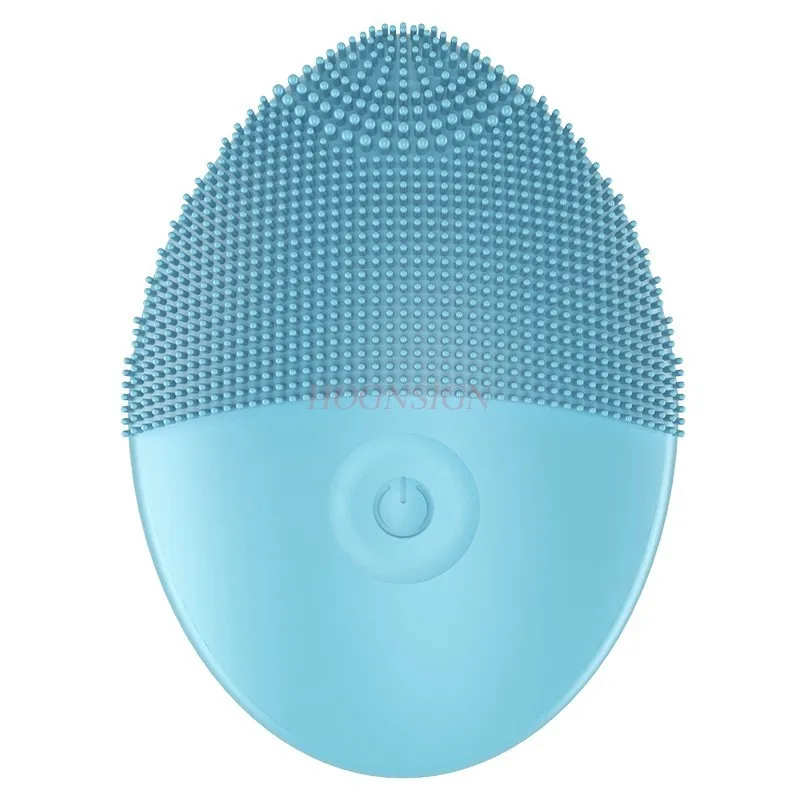 Pore cleaning soft bristle brush electric beauty introduction silicone facial cleanser for washing face