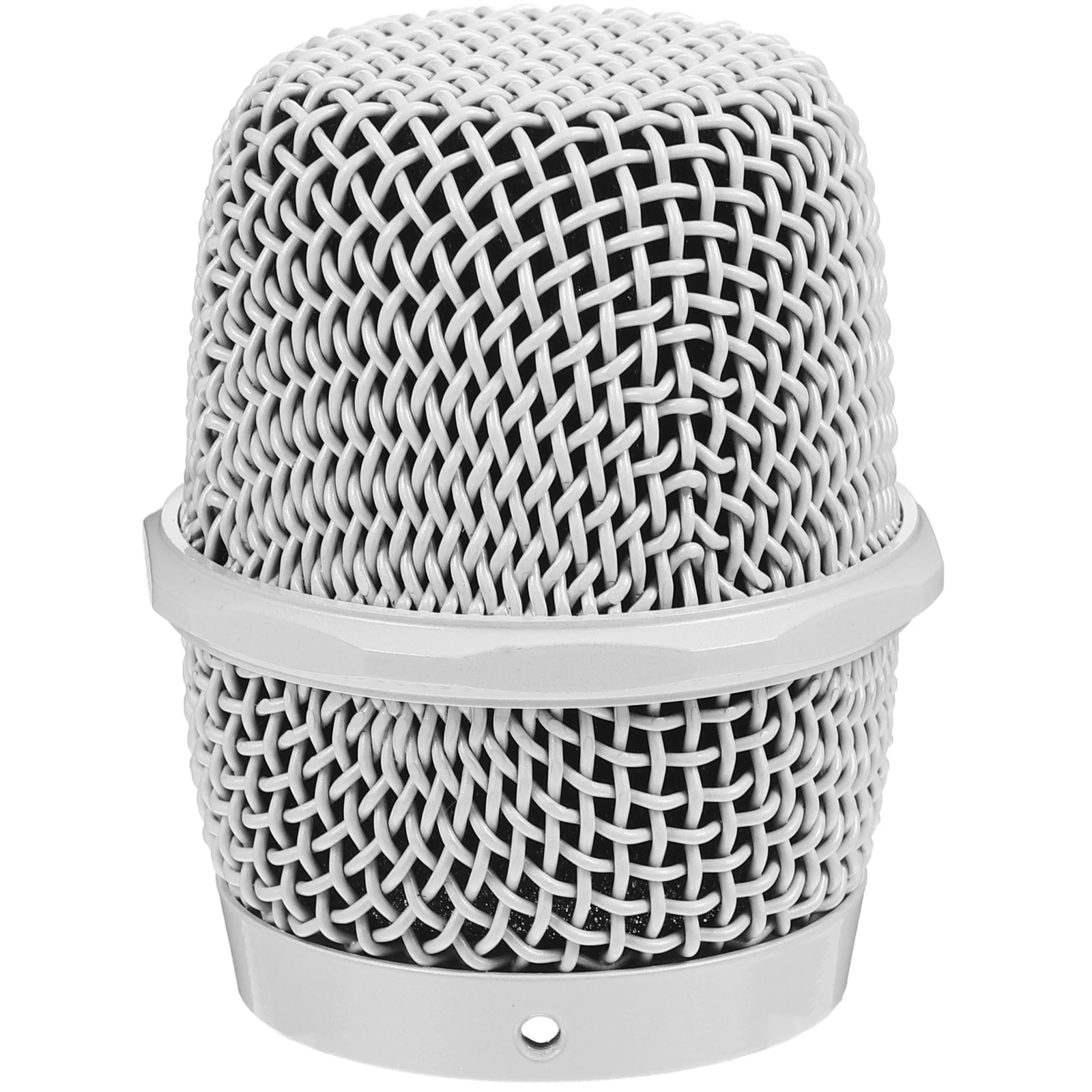 

Wireless Microphone Mesh Grille Head Replacement Durable Metal Ball Part Compatible Wireless Mic Supplies Most Mics