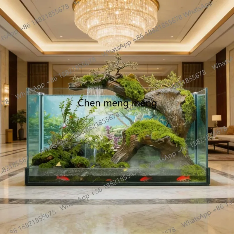 

Imitation stone flower pot desktop entrance landscaping rockery flowing water fish tank water land tank courtyard landscaping