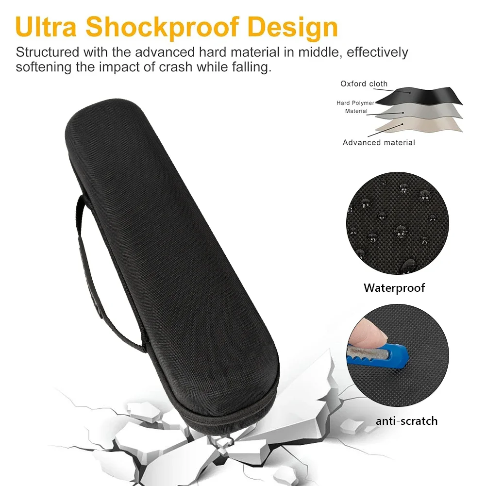 EVA Hard Carrying Case Shockproof Hardshell Case Anti-Scratch Zipper Bags Dust-Proof for Dyson Airstrait HT01 Hair Straightener