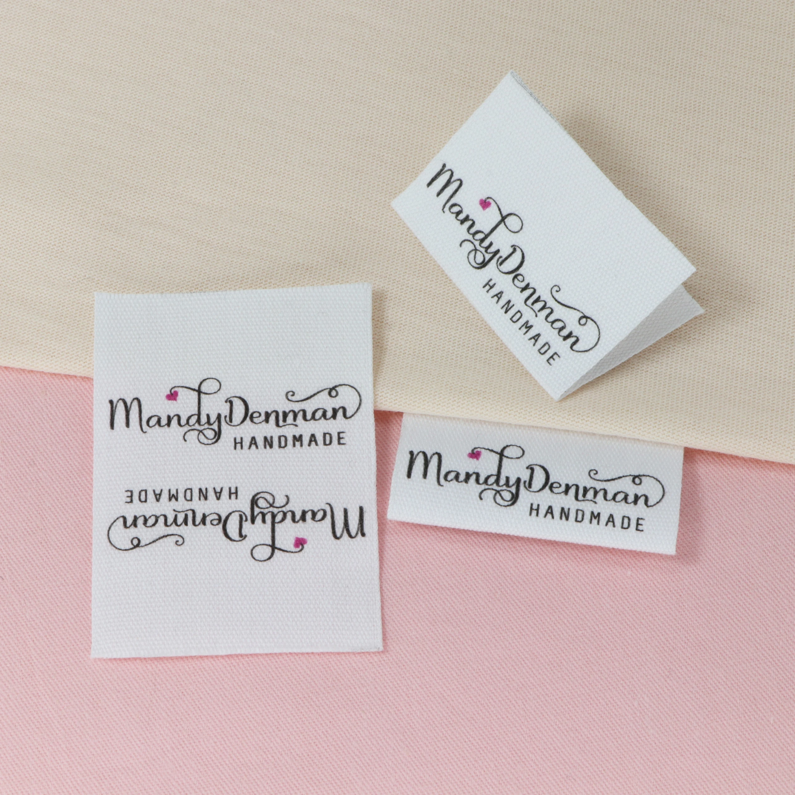 Custom Sewing labels / Brand labels, Custom Clothing Tags, Cotton Ribbon label,  Name label (FR117)