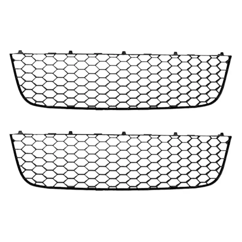 2X Front Lower Bumper Center Grille Honeycomb Mesh For Jetta MK5 GLI GTI Gli 2006-2009