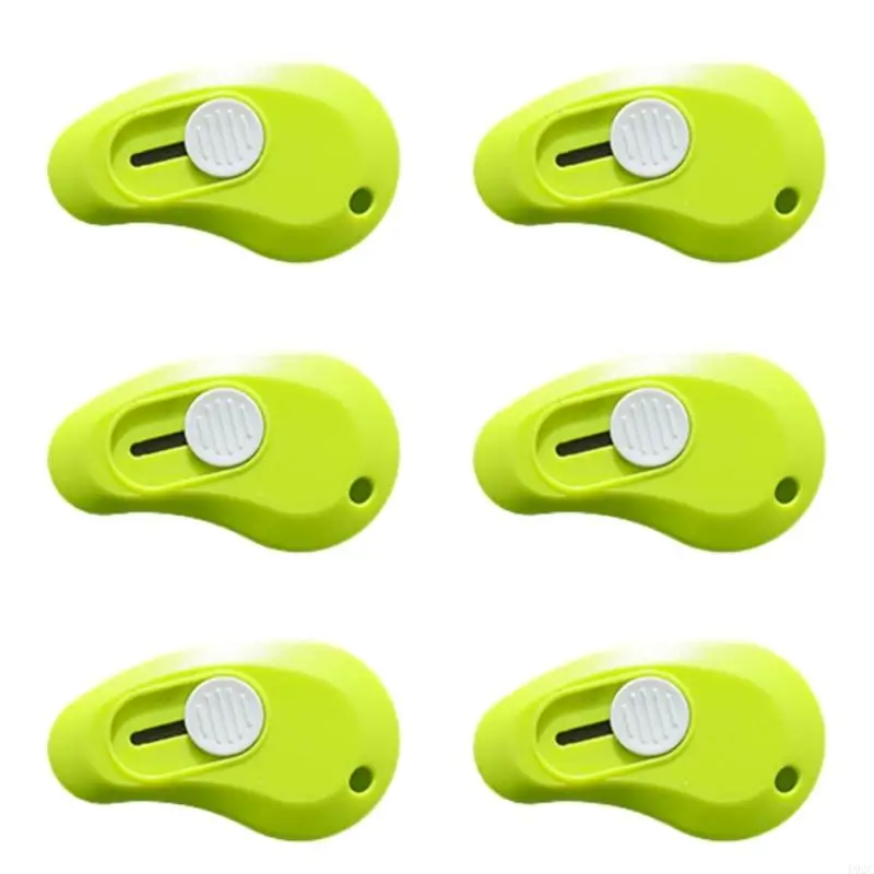 6pcs Small Utility Couteaux Small Box Cutter Cutter Paper Paper Cutter