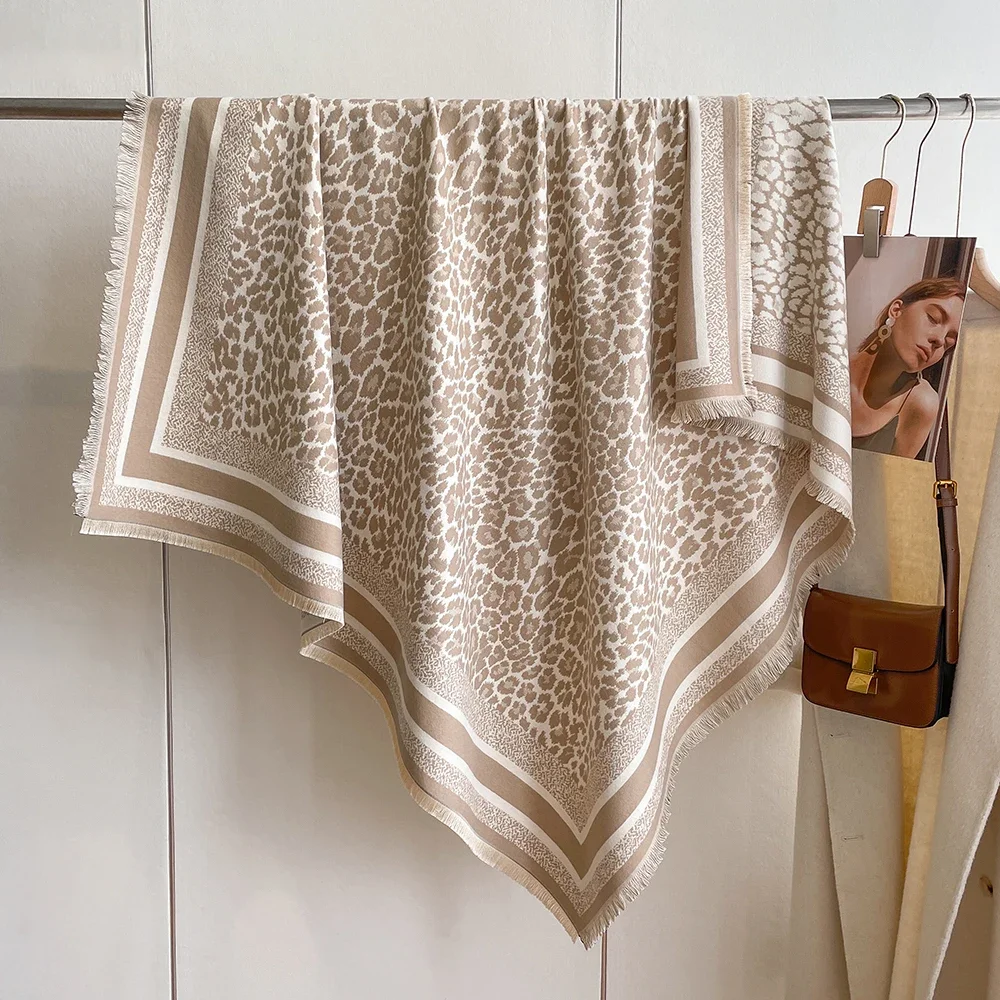 جديد شتاء دافئ وشاح الكشمير النساء الباشمينا تصميم طباعة شالات التفاف الإناث بطانية سميكة لينة Bufanda الشالات منديل الموضة