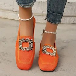Women 2024 Autumn Slip on Breathable Slip-On Casual Flats Women Anti-slip Soft Sole Walking Ladies Loafers Zapatos De Mujer
