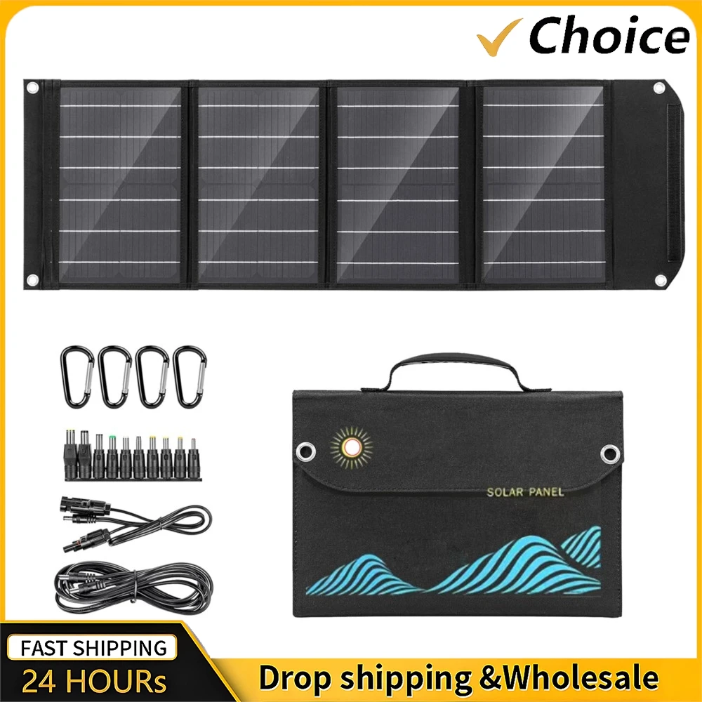 1000 W Solar Panel Solar Falttasche USB + DC Ausgang Solar Ladegerät Outdoor Netzteil für Home Handy Stromgenerator