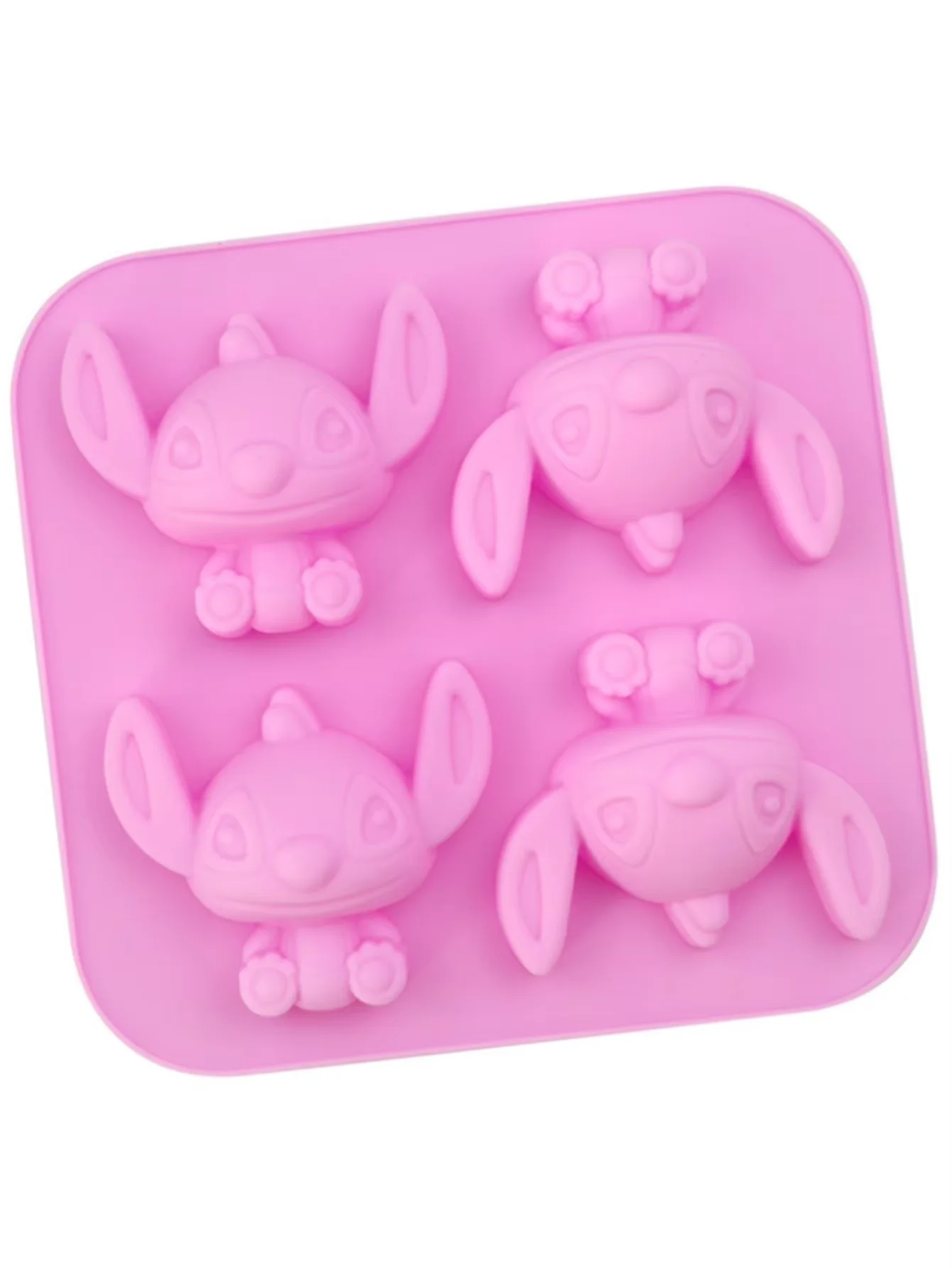 1pc HelloKittys Kuromi Cinnamoroll Siliconen Bakvorm 4-Cavity Food Grade Flexibele DIY Mold voor Cake Chocolade Desserts