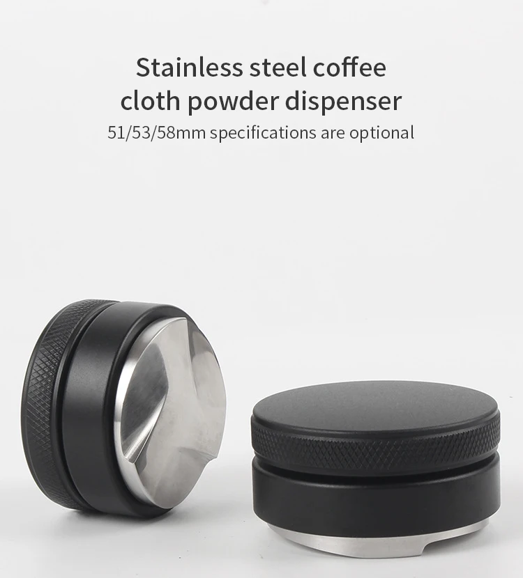 Prensa de café de 51/53/58mm, 3 pendientees en ángulo, distribuidor de café de palma, herramienta de distribución de Espresso, accesorios de café