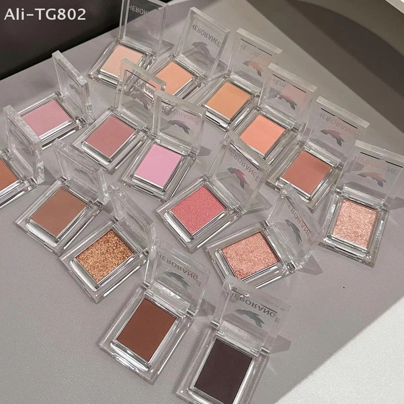 لوحة ظلال عيون غير لامعة من HERORANGE، أحمر خدود وردي خوخي، بني عاري - مكياج برايمر لامع مقاوم للماء يدوم طويلاً لمحيط الوجه