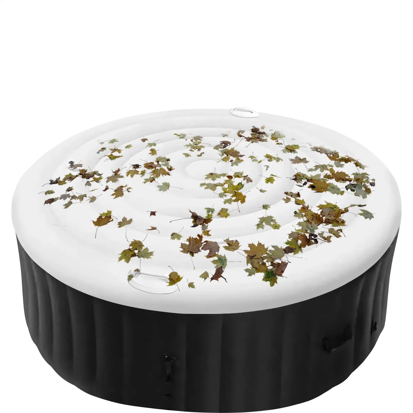 

145cm Spa Hot Tub Cover Round Hot Tub Cover Inflatable Lid Round Outdoor Protection Thermal Hot Tub Cover Inflatable Spa Cover