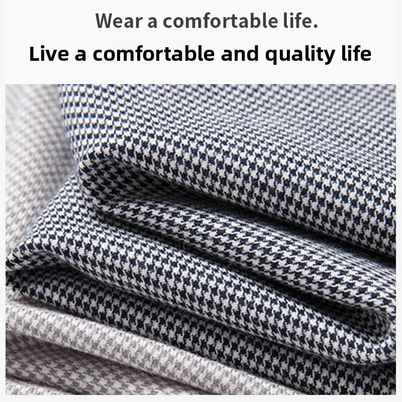 2025 New IN 100% Cotton Polished Oxford Spinning Long-sleeved Shirt Men's Business Casual Anti-wrinkle Shirt