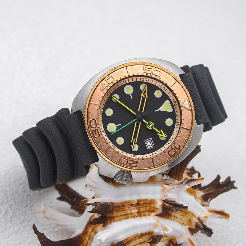 Seiko 28.5mm Dial SKX 6105 6309 Turtle Abalone Dive Watch With NH35 NH36A Diving Automatic Watch 20ATM Waterproof Resistance