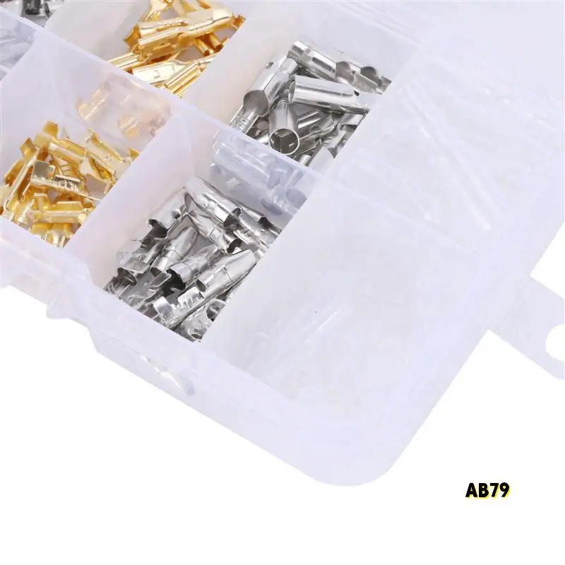 1500 Uds 6,3 MM 2,8 MM 4,8 MM 4,0 MM macho hembra conector de pala de coche empalme terminales de cable de engarce para motocicleta bicicleta coche