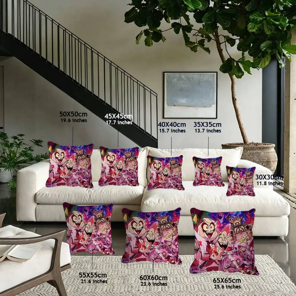 Alastor Angel Dust Vaggie Cushion Cover Inches Farmhouse Decor Home Throw Pillow Covers For Couch Decorations