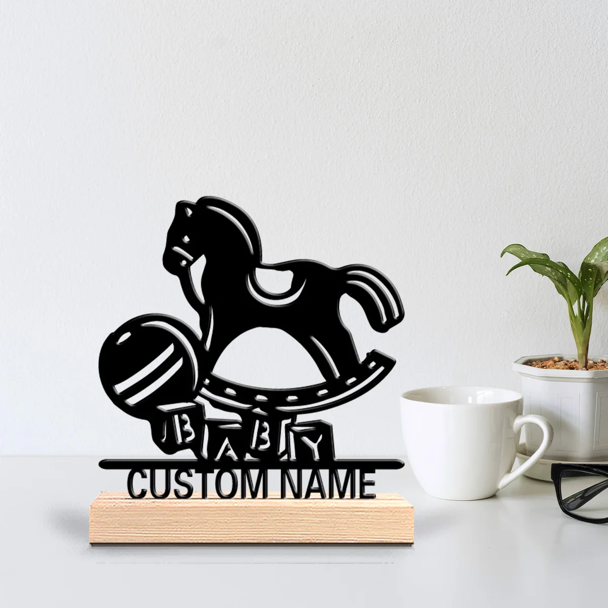 1pc Fun Personalized Custom Trojan horse Metal Statues Spooky Halloween Christmas Decor for Home Office Cafe - Uncharged Art
