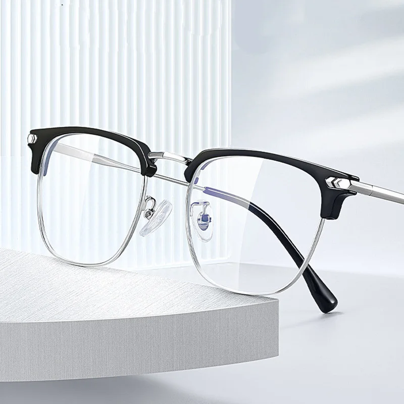 Blaulichtfilter-Brille Eckige Brillenform Computerbildschirmschutz für Büroarbeit – Detail 1
