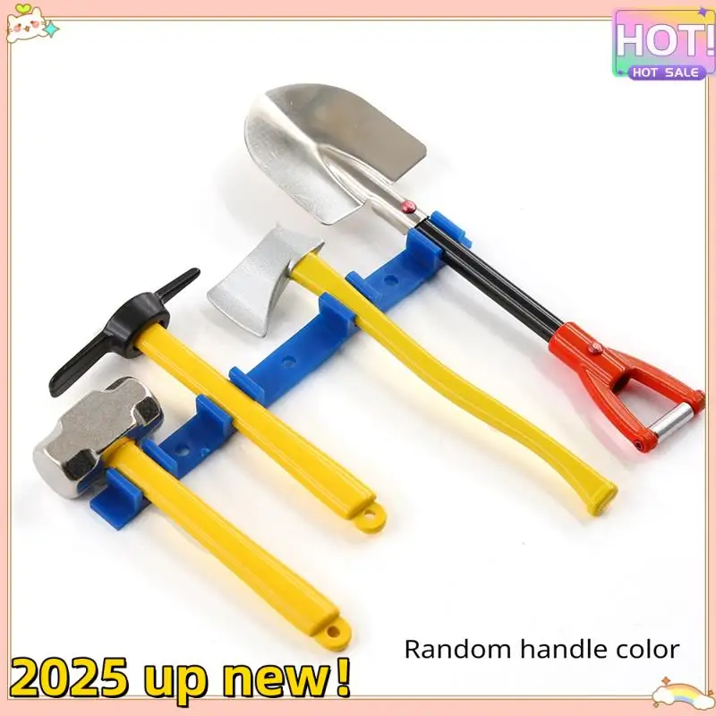 

Аксессуары в масштабе 1/10, металлическая лопата, молоток, кирка, набор топор для радиоуправляемого гусеничного автомобиля, осевой SCX10 TRX4 D90 CC01, инструмент для украшения-A83M