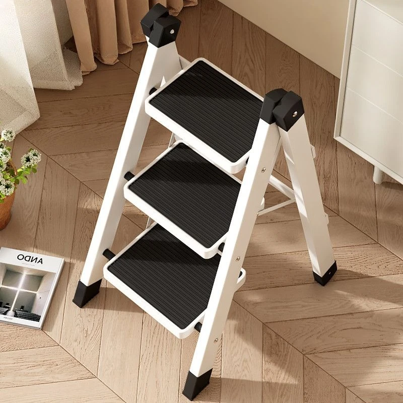 

Thickened Folding Ladder Carbon Steel Herringbone Design Multifunctional Indoor Step Ladder echelle pliante ladder