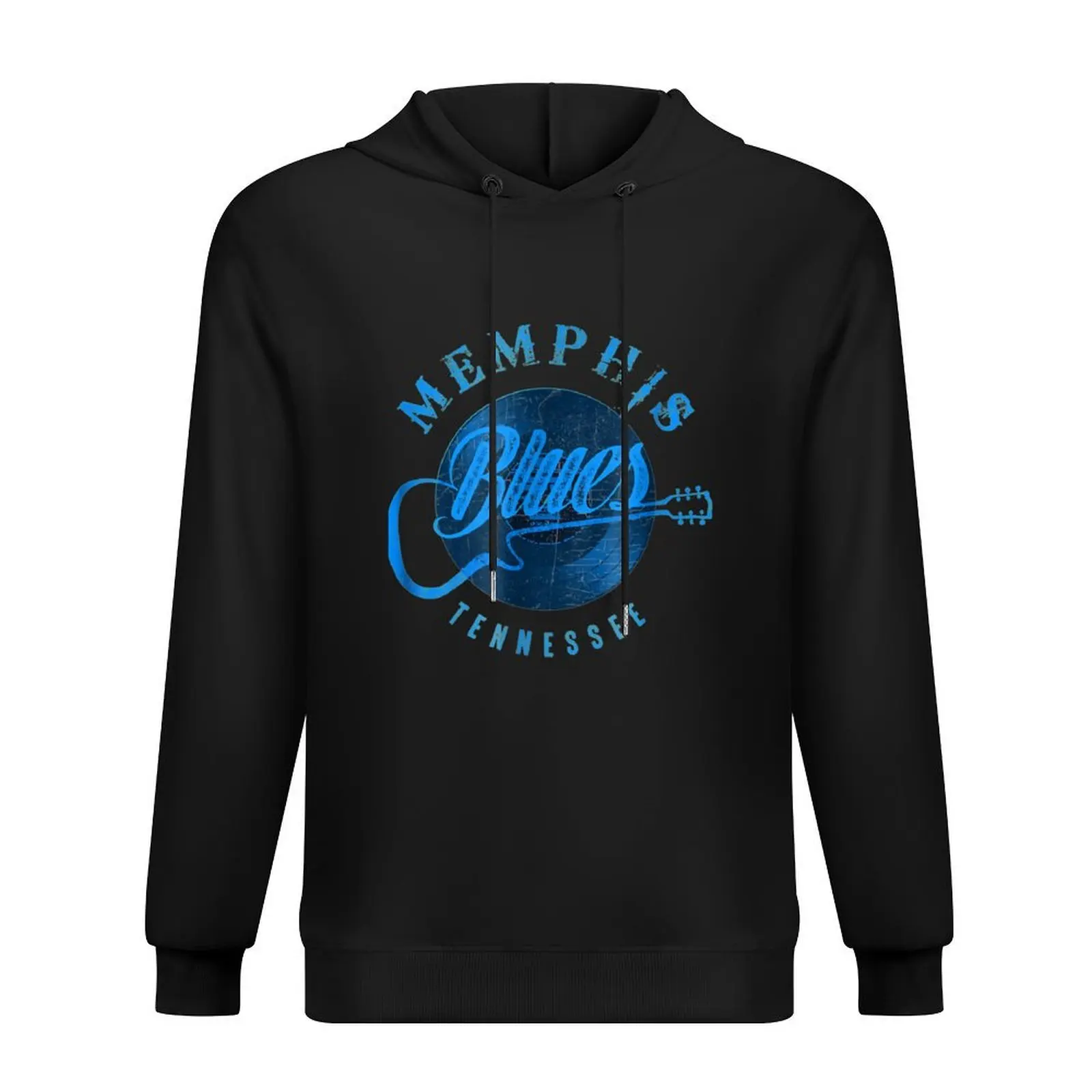 

Memphis Blues Music Blue Guitar Vintage Hoodie winter clothes anime clothes clothes for men mens new hooded tee