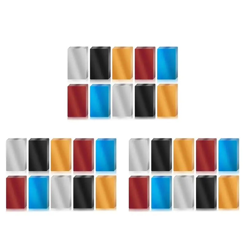 

300 Pcs Metal Engraving Blanks Colorful Aluminum Sheet Laser Engraving Business Card DIY Gift Cards 86X54x0.2Mm (5Color)