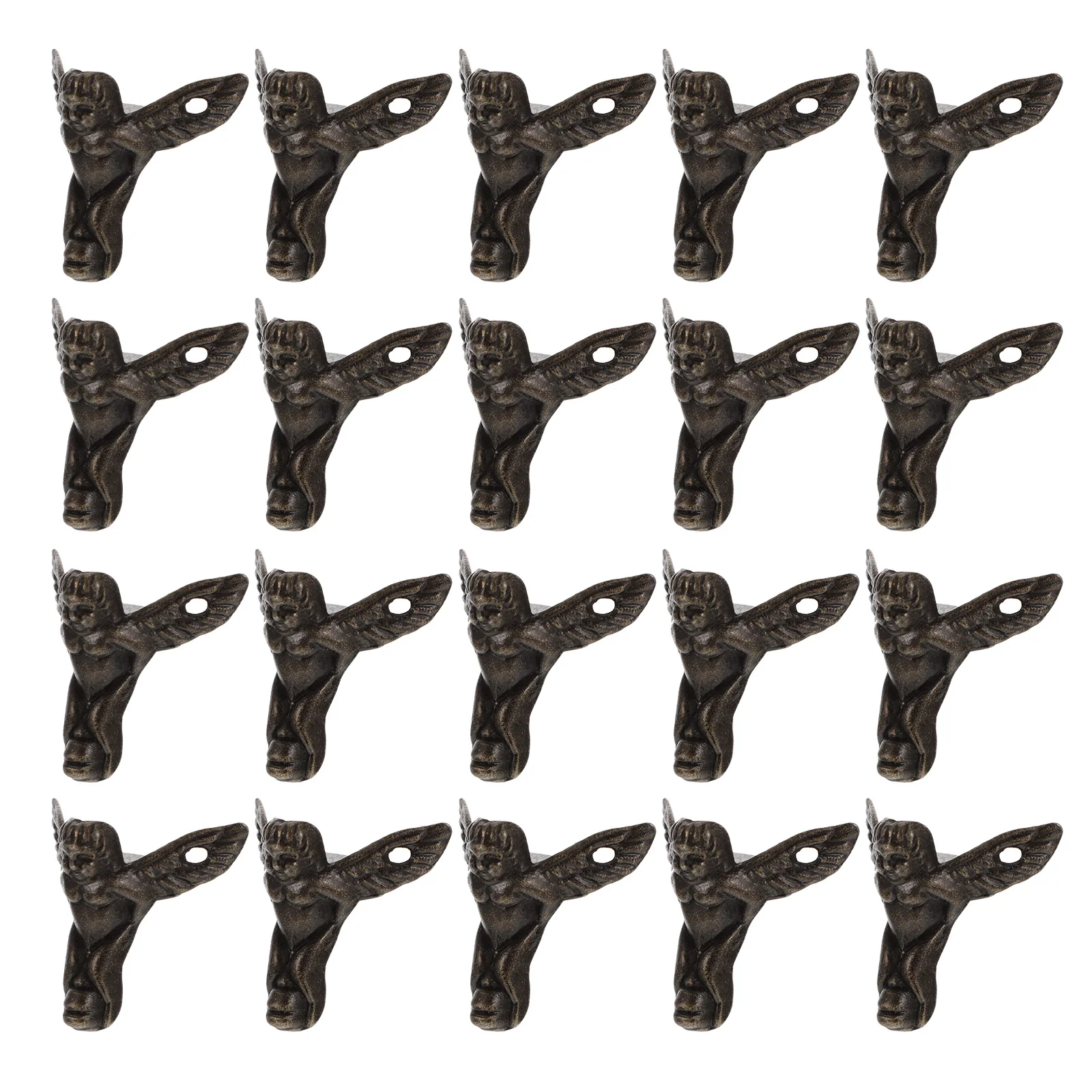 20 قطعة علبة خشبية مزخرفة كلاسيكية أرجل صندوق مجوهرات قدم إكسسوارات أثاث حماية من السبائك