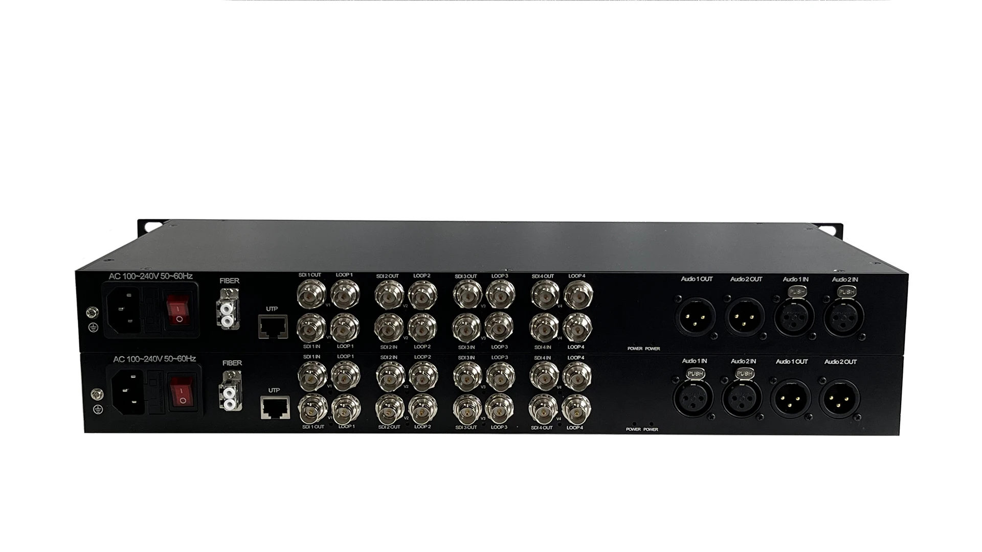 SDI Video/Ethernet/XLR Audio to Fiber Converter Extender Over 1-core Single Mode Fiber