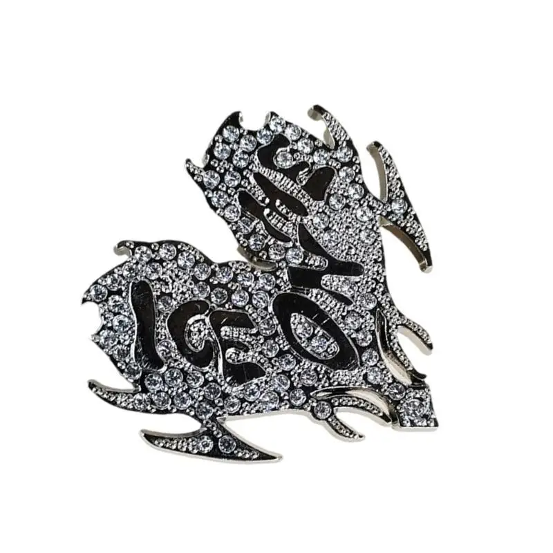 เข็มขัดหัวใจ 39BB สำหรับผู้ชายผู้หญิงแกะสลักหัวเข็มขัดทดแทน (rhinestones)