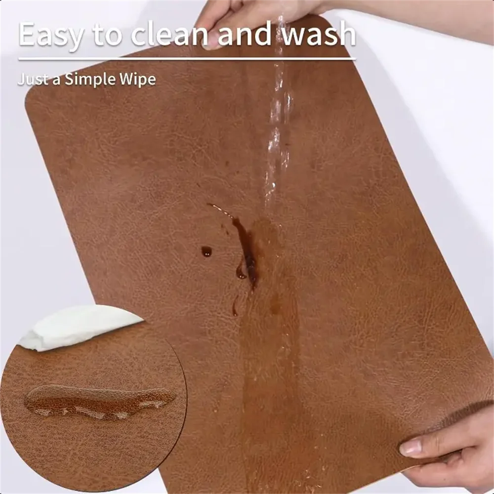 Cowhide Pattern Faux Leather P - Desk Mat Leather recension och pris