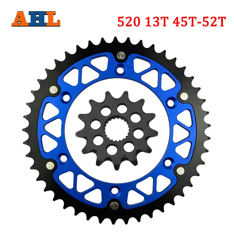 Motorcycle 13T 45T 46T 47T 48T 49T 51T 52T Front & Rear Sprocket Kit For YAMAHA WR250 WR250F YZ125 YZ250 YZ250F P R T E W X Y Z