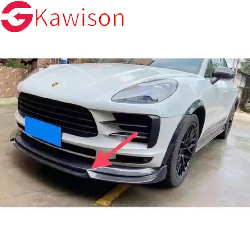 Newest Carbon Fiber Frp Rear Bumper Diffuser Lip for Porsche Macan Car Body Kit 2014-2020