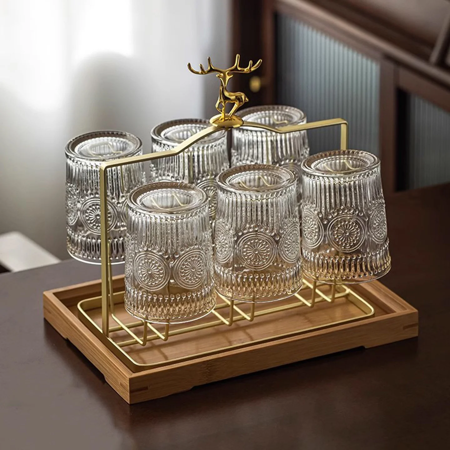 

Heat Resistant Glass Cup Set for Drinking Tea Beer Water in Living Room Home Use Antibacterial Single Layer round Shape Cup