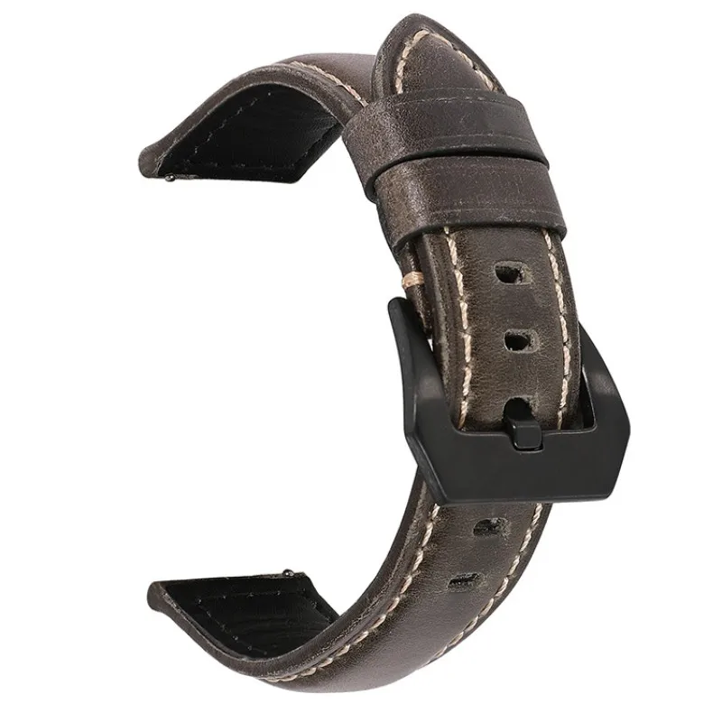 18 мм, 20 мм, 22 мм, 24 мм, 26 мм, быстросъемный винтажный кожаный ремешок для часов с масляным воском, водонепроницаемый ремешок, аксессуары, пряжка с инструментом
