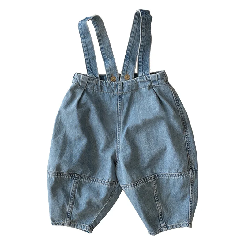 

Girls Suspenders Denim Pants Outfit Kids Clothes Jean New Spring Summer Children Suspenders Denim Pants Baby Boy Overalls 1-7T