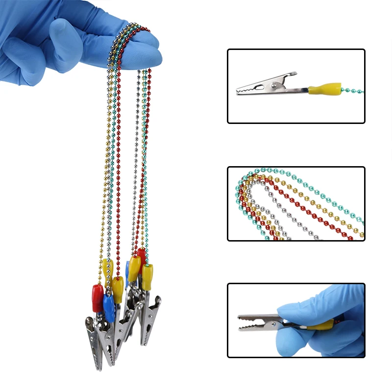 1 шт. зубные нагрудники, зажимы, цепочка, металлическая шариковая цепочка, стерилизуемый зажим для шарфа, материал держателя для стоматологии