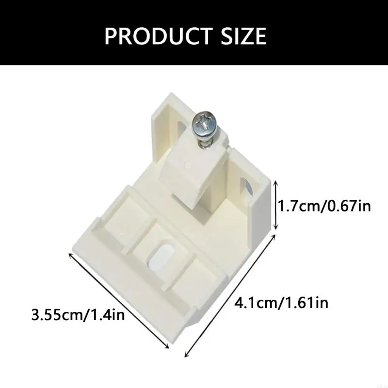 KXRA 6PCS White Shade Brackets für Styles Blinds Easy Installation Designs