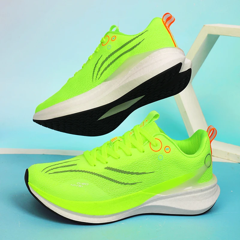 Herren-Laufschuhe, Jogging, atmungsaktiv, dämpfend, rutschfest, für den Außenbereich, Marathon-Schuhe, Trainer, Rennen, Freizeit-Sneaker, Offroad-Schuhe