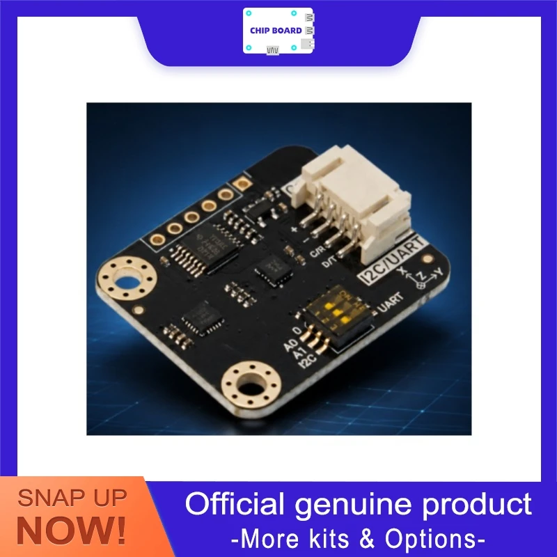 DFRobot Gravity BMI323 Six-Axis Inertial Pod, I2C plus UART Movement Watch Flagging Steps, Taps, Lean, ESP32 Ready
