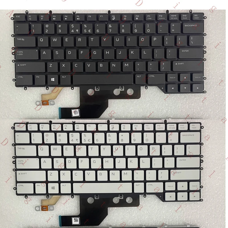 

Замена клавиатуры ноутбука WW для DELL Alienware M15 R2 R3, черный/белый цвет