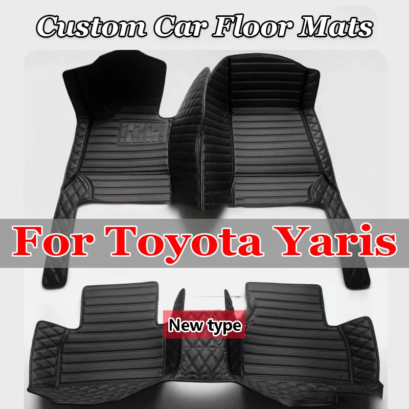 Car Floor Mats For Toyota Yaris Hybrid Mazda2 Hybrid MXPH11 2021 2022 2023 Waterproof Protective Pad Floor Cover Car Accessories