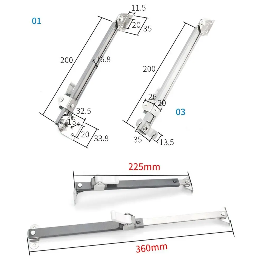 Regolatore angolare Tappo antivento Tassello Limitatore per finestra telescopico fisso Limitatore per finestra scorrevole in acciaio inossidabile