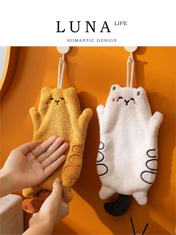 toalha-de-mao-luna-kitty-para-cozinha-design-de-gato-em-desenho-animado-estilo-penduravel-absorvente-nao-solta-pelos-fer
