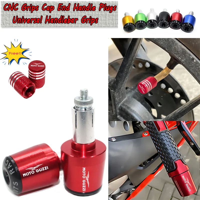 Fit For Moto Guzzi Breva 1100 1200 GRISO BREVA 1100 NORGE 1200 GT8V BREVA 750 V7 Motorcycle CNC Handle Bar Handlebar Grips Caps