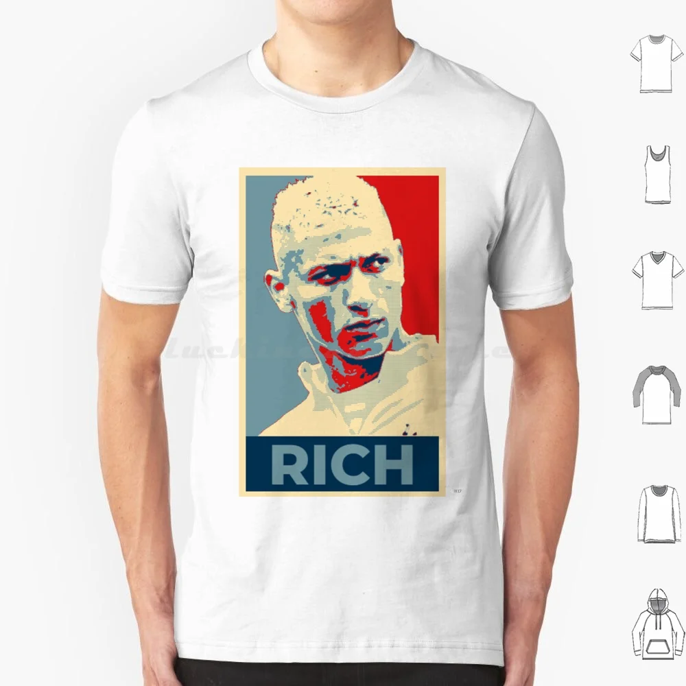 Richarlison-Hope T Shirt Big Size 100% Cotton Richarlison Coys Spurs Epl Premiership Football Hope Obama Sheperd Fairey Pop Art