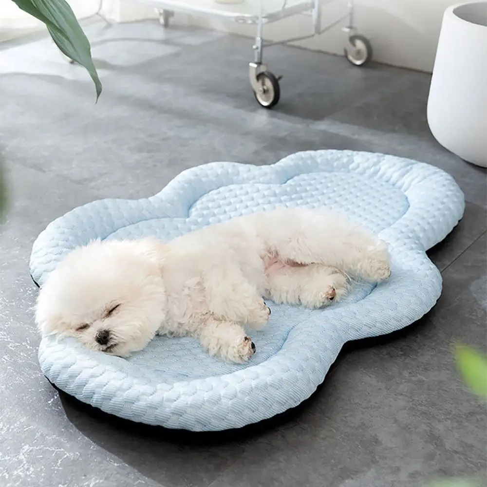 2024 Cool Ice Silk Pet Cooling Mat Soft Moisture-proof Mattress Non-slip Sleeping Pad Small Animal