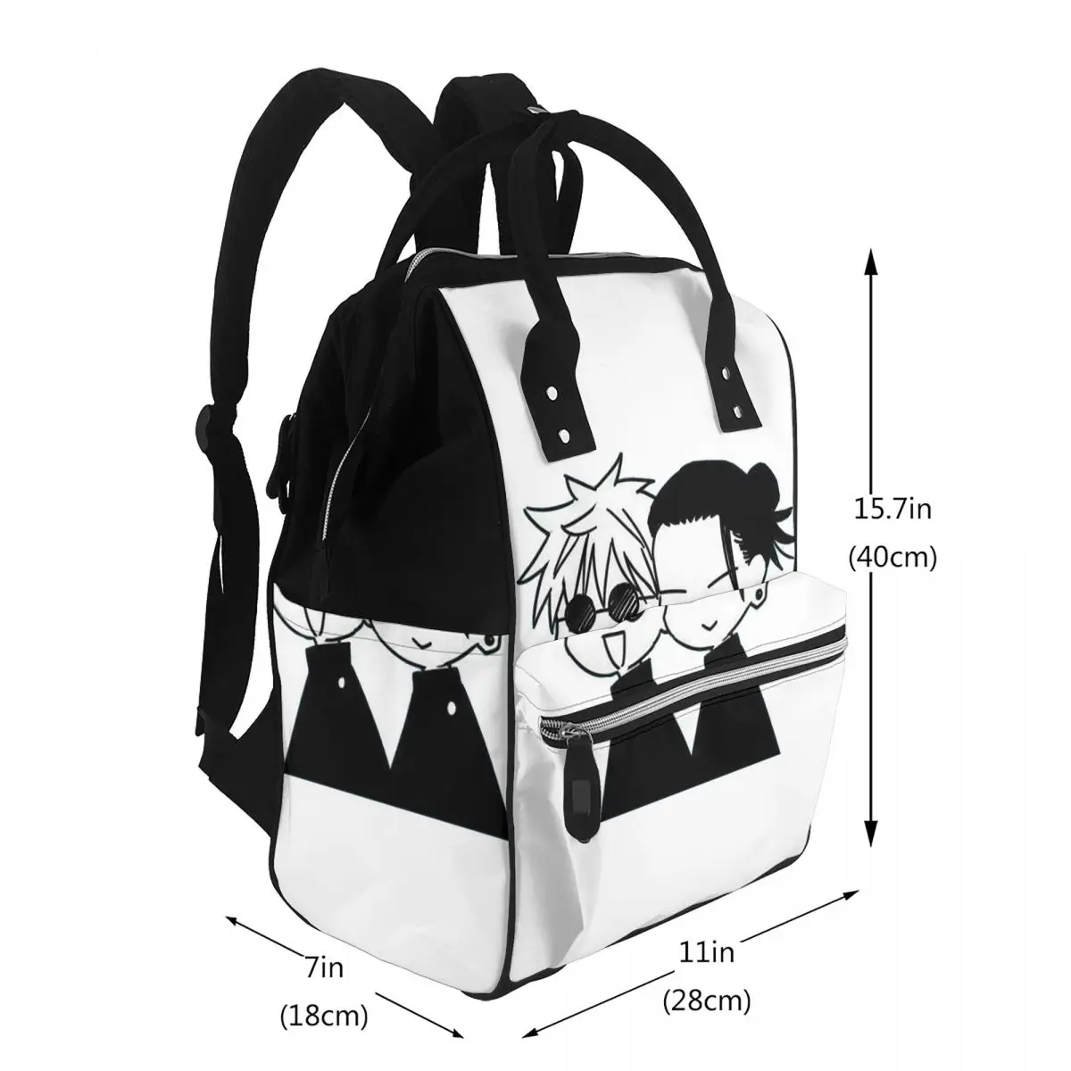 Gojo Satoru And Geto Suguru Student Backpack School Bag Hiking Travel Daypack for Men Women Bookbag Shoulder Bags